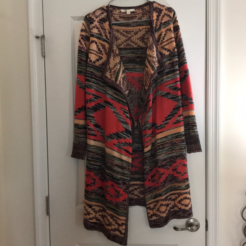 Francesca’s long sweater